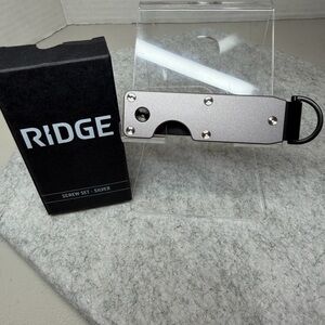 *SOLD*NEW GREY KEYCASE w/RIDGE SILVER PVD SCREWS